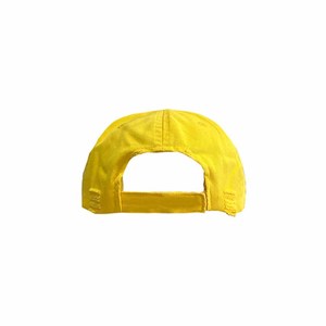 Gorra amarilla desgastada con bordado de estrella roja, de 6 paneles, estilo casual para adultos, para usar en primavera y verano. - Product Image 3