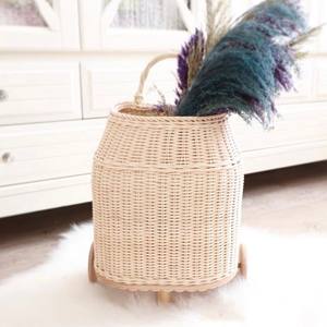 Sac de transport pour enfant à bas prix, en rotin, avec roulettes, fabriqué au Vietnam par des fabricants. - Product Image 2