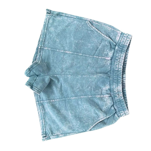 Meilleure Vente Shorts de Sport Femme Taille Haute Respirants Confortables Séchage Rapide pour la Gym et l'Entraînement, Effet Délavé à l'Acide, Vente en Gros - Product Image 2