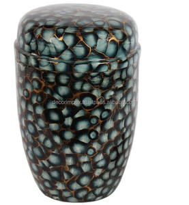 Article le plus vendu Urnes de crémation de couleur noire et bleue Équipement funéraire Urnes de crémation en laiton multicolore souvenir - Product Image 1