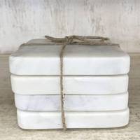 Sous-verres ronds en marbre de luxe moderne, écologiques, de haute qualité, en pierre naturelle, décoration de table