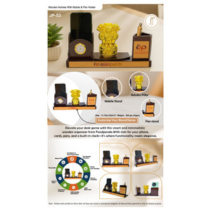 Porte-stylo en bois personnalisé avec impression pour cadeaux d'entreprise, Nouvel An chinois et Thanksgiving - Product Image 5