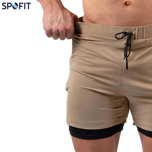 sport <b>shorts</b> Casual Eco-Friendly Quick Dry Breathable <b>Spandex</b>/Cotton Elastic Waist Gym Training <b>Shorts</b> <b>with</b> Custom Front Logo - Product Image 4