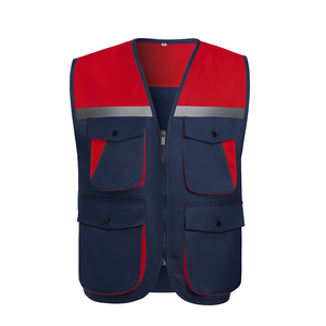 Veste de sécurité à haute visibilité avec logo personnalisé, multi-poches, bande réfléchissante pour les ingénieurs, gilet de sécurité à haute visibilité avec logo - Product Image 6