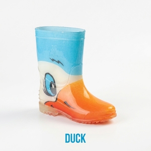 Bottes de pluie légères imprimées pour enfants, en PVC imperméable, antidérapantes, mi-mollet, motif canard, pour extérieur et jardin, unisexe - Product Image 1