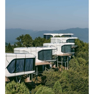 Sang Trọng Prefab Viên Nang Nhà Thép Mạ Kẽm Di Động Nhỏ Nhà Với Không Thấm Nước Ngoài Trời Vườn Phòng Khách Phòng Tắm Cho Nhà Kho - Product Image 4