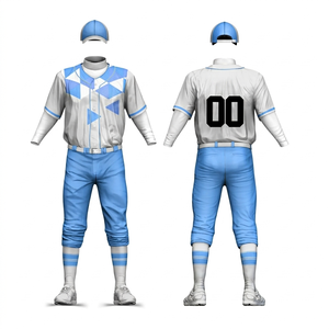 Men's Green Striped Baseball Uniform Set with Button Front Jersey and Khaki Pants, Breathable Polyester - Product Image 4