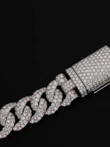 Pass Diamond Tester 20mm Moissanite Cuban 925 Silver Rhodium Plated Trendy Miami Hip Hop Vvs Moissanite Link Chain <b>Gift</b> - Product Image 5