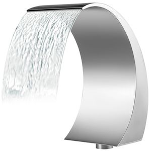 Fontana a Cascata per Piscina in Acciaio Inox 39,1 cm x 20 cm x 3,8 cm Argento Fontane da Giardino per Piscine Interrate - Product Image 1
