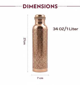 luxury <b>copper</b> <b>bottle</b> for hotel hospitality use <b>copper</b> <b>bottle</b> for restaurant table serving <b>copper</b> <b>bottle</b> for spa wellness centers - Product Image 6