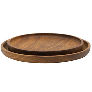 Plato Redondo de Madera para Mayoristas, Color Sólido, Diseño Minimalista, Vajilla, Plato para Servir, Personalizable, en Oferta - Product Image 3