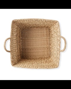 ตะกร้าสานจากหญ้าทะเลทรงสี่เหลี่ยม ฐานเอียง ตะกร้าเก็บของทำมือ ขายส่ง เป็นมิตรกับสิ่งแวดล้อม ผลิตในเวียดนาม - Product Image 3