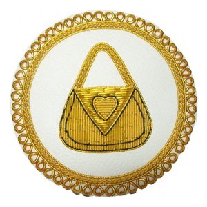 Badges de broderie maçonnique faits main avec fil de soie de sécurité, écussons de regalia brodés à la main pour uniforme - Product Image 3