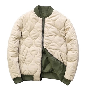 Chaqueta de piloto de doble cara para hombre, chaqueta de bombardero impermeable con almohadilla de algodón, abrigo de algodón cálido para hombre - Product Image 1