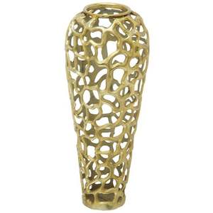 Vase en métal de style nouveau pour la décoration intérieure, finition antique, pot à fleurs pour intérieurs traditionnels et classiques - Product Image 5