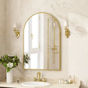 Nouveauté, miroir mural en métal fait main, miroir rond de luxe contemporain pour hôtel moderne, restaurant, chambre à coucher, salon, maison - Product Image 2