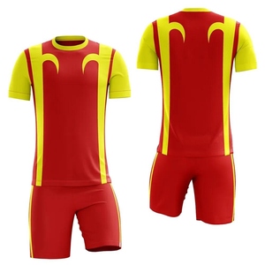 Conjunto de Camiseta y Pantalones Cortos de Fútbol para Hombre, Rayas Azul Verde, Sublimado, Absorbe la Humedad, Ajuste Atlético, Todas las Temporadas, Logotipo Personalizado, Servicio OEM - Product Image 5