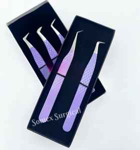 Pinzas de Alta Calidad con Punta de Fibra para Pestañas, de Acero Inoxidable y Almacenamiento en Múltiples Compartimentos, Pinzas para Injerto de Pestañas - Product Image 5