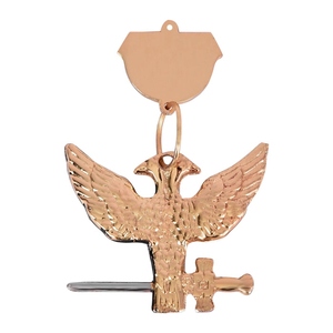 31st Degree Scottish Rite <b>Silver</b> Collar Jewel Black White Eagle <b>Sword</b> Masonic Ceremonial Regalia - Product Image 4