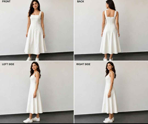 เดรสยาวปานกลางแบบไม่มีแขน คอเหลี่ยม ทรงเอ ใส่สบายๆ สำหรับวันหยุดฤดูร้อน ทรงหลวม แฟชั่นทันสมัย ลดราคา - Product Image 2