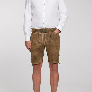 Pantalones Cortos Tradicionales Bávaros para Hombre, 100% Poliéster Satinado, Secado Rápido, Transpirables, Casuales Elegantes, Ecológicos, Alemanes - Product Image 2