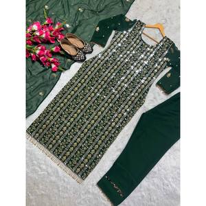 Conjuntos de Diseñador para Mujer, Top Largo, Pantalón y Dupatta en Estilo Elegante - Product Image 3