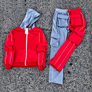 2025 conjunto de chándal deportivo de invierno para hombre, ropa de abrigo con capucha y cierre de cordón, pantalones Cargo transpirables de secado rápido - Product Image 1