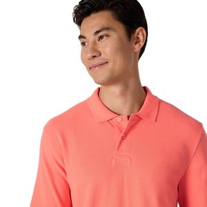 Polo en coton pour homme, style moderne, tissu tricoté respirant, haut décontracté pour le travail, les voyages et les sorties du week-end, fabrication et fourniture - Product Image 1