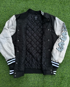 Sign Sleeve Graphic Players Club Embroidery <b>Playing</b> <b>Cards</b> Dice Print Bomber Jacket OEM Factory Service - Product Image 3