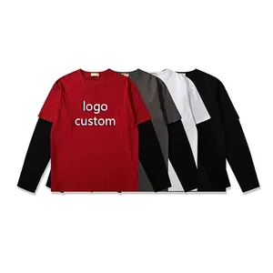 Camiseta de Manga Corta para Hombre, Oversize, Gris, Poliéster, Cuello Redondo, Estilo Casual Urbano, Tejido Jersey, Antiarrugas, Logotipo Grabado en Relieve en la Parte Delantera, Personalizable - Product Image 6