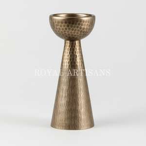 Quemador Bakhoor de oro antiguo, quemador de incienso de Metal de lujo para el hogar para Ramadán y Oud Bakhoor, quemador y regalo Mubkhar para boda - Product Image 1
