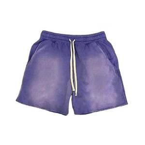 Shorts pour hommes de haute qualité, personnalisés, effet délavé, avec logo, 100% coton, délavé à l'acide, séchage rapide et respirant - Product Image 3