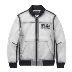 High Quality Custom Heat-Transfer Printed Front <b>Suede</b> Leather <b>Bomber</b> <b>Jacket</b> Unisex Winter Thick Fleece Lined Waterproof - Product Image 1