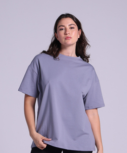 เสื้อยืดโอเวอร์ไซส์ผ้าฝ้ายสำหรับผู้หญิง พิมพ์ลายตามสั่ง ซักแล้วใส่สบาย ทรงหลวม พร้อมป้ายตกแต่ง ไซส์ XS ถึงไซส์พลัส ขายส่งเสื้อผ้า - Product Image 6