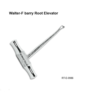 Élévateur dentaire ergonomique Walter-F Barry manuel, argenté, certifié CE, en acier inoxydable, par Roboz Tech Pakistan - Product Image 1