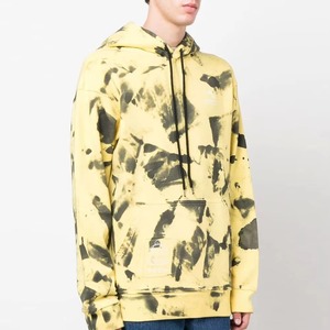 Pull à capuche tie-dye épais en molleton de coton premium, coupe oversize avec poche, style sportif unisexe streetwear, meilleure vente en gros - Product Image 5