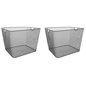 Panier de rangement en métal de style industriel, organisateur durable pour buanderie et placard - Product Image 4