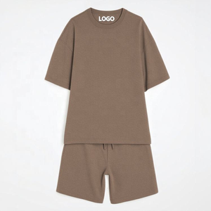 Ensemble T-shirt et short décontracté pour homme à blocs de couleur, séchage rapide / Tenue de sport ou de détente respirante pour l'été - Product Image 6