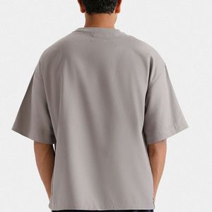 เสื้อยืดคอตตอน 100% แบบสั่งทำพิเศษสำหรับผู้ชาย แขนสั้น แห้งเร็ว ระบายอากาศได้ดี ผู้ผลิต OEM ODM เสื้อยืดใส่สบาย - Product Image 6
