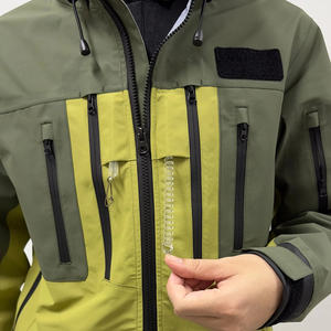 Men UPF 50 Waterproof Breathable Fishing <b>Wading</b> Hooded Outdoor Rain Coat Quick Dry Hunting <b>Jacket</b> with Front Logo - Product Image 5