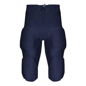Men's <b>Padded</b> Football <b>Pants</b> With Knee And Thigh Protection Black Athletic Fit All Seasons Sport Wear - Product Image 2