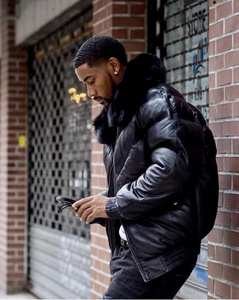 Chaqueta Bomber de Nuevo Estilo, Transpirable, Resistente al Viento, Reversible, Lista para el Invierno, con Cuello Camisero, Decoración de Piel de Zorro, Cierre de Cremallera, Cosido a Máquina - Product Image 3