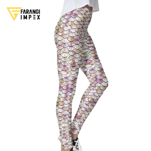 Custom Women's Tournament Fishing Tights Four Way Stretch <b>Polyester</b> Spandex Lightweight Construction UPF 50+ Breathable <b>Leggings</b> - Product Image 2