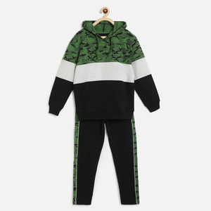 Hot Sale <b>Boys</b> Winter Tracksuit Set Long Sleeve Hooded Sweatpants 100% Cotton Casual Wear - Product Image 1