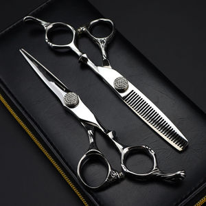 Ciseaux de coiffure 6'' en acier inoxydable JP, ensemble de ciseaux de barbier professionnels pour la coupe de cheveux, avec sac inclus - Product Image 5