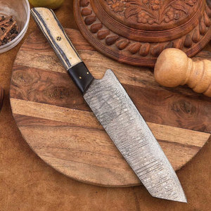 Top Trending Handmade Damascus Steel Full Tang Professional Bunka <b>Kitchen</b> Chef <b>Knife</b> 8" <b>Sharp</b> Blade Japanese Style Pakkawood - Product Image 2