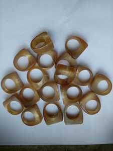 Anillo grueso de cuerno de ágata Natural 100%, anillo de cuerno de búfalo, joyería de cuerno de Búfalo, anillo hecho a mano de Falak World Export - Product Image 2