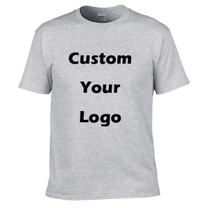 T-shirt pour homme en coton 100% tricoté, 180g, poids lourd, coupe régulière, épaules tombantes, motif uni, impression de logo personnalisée, anti-froissement - Product Image 2