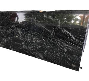 Losas y azulejos de piedra natural de diseño moderno pulido de granito de Bosque Negro para encimeras Villas Hospitales de India - Product Image 1
