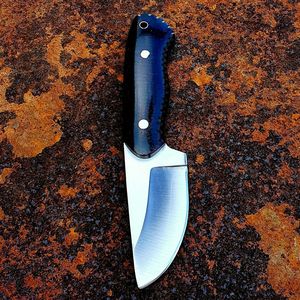 มีดล่าสัตว์ขนาดกะทัดรัด ใบมีดแบบ Fixed Blade ปลายแหลม สำหรับงานหนักกลางแจ้ง มีดแล่หนังแบบ Full Tang มีดแคมป์ปิ้ง ของขวัญแทนใจ - Product Image 4